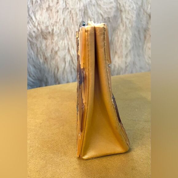 Tortoise shell tile small handbag - Picture 3 of 8